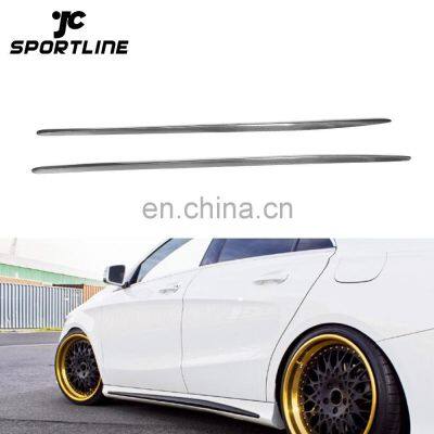 Carbon Fiber Side Skirt for Mercedes Ben z W117 C117 Extension CLA250