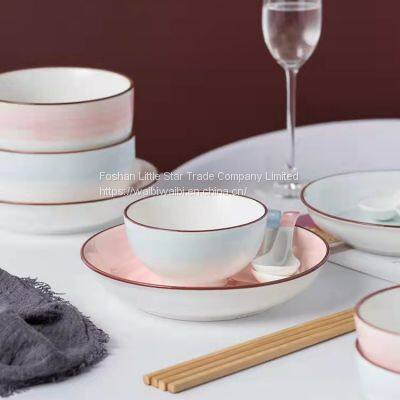 Japanese ceramic bowl and Dish Set