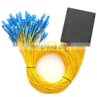 1.5meters 1x64 SC ABS Box Single Mode Fiber Optic fibra ottica PLC Splitter ABS Box Module 1x64 sc upc plc splitter