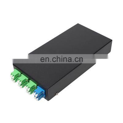 Fiber optic terminal box 16 core Desktop LC with adapter pigtail 8 Ports Fiber optical Patch Panel OEM