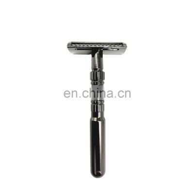 Wholesale Female Matte Rose Gold Shaver Razor Women Reusable Metal Shaving Safety Razor