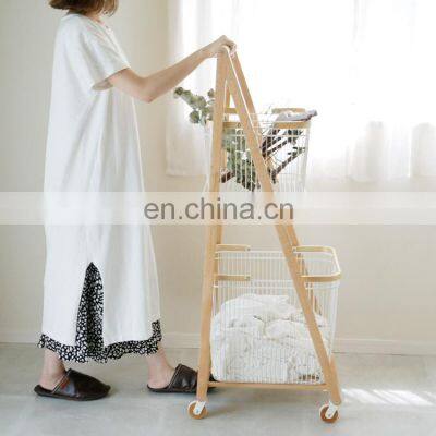 Dirty Clothes Storage Basket Household Dirty Clothes Bag Double Laundry Hamper Basket