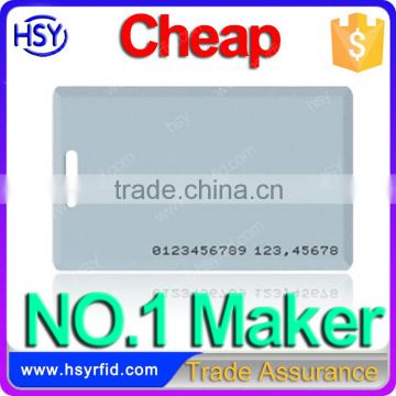 Blank 125khz plastic material rfid smart card access cards with serial number