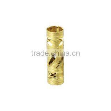 jewelry accessories brass carved tube beads