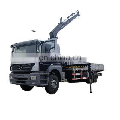 95% new Used Mercedes-Benz HIAB 175 truck with crane, Benz truck with crane 6ton crane truck cheap on sale