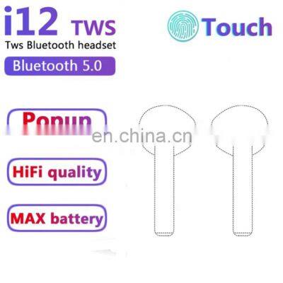 2020 Blue Tooth 5.0 Earbuds Tws Inpods I12 Tws Wireless Earphone Headphone Touch Control photo-4