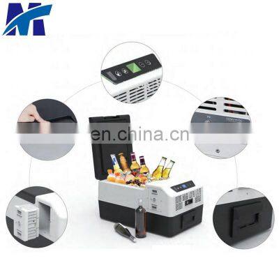 Quiet and Low Noise Home AC and Car 12/24v dc Dual Use 15L 16 Quart Car Cooler Refrigerator With LCD Temperature Control photo-4