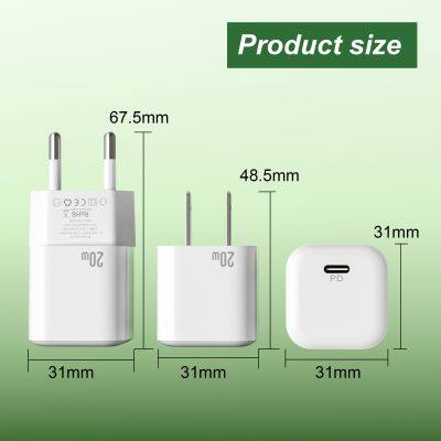 Factory Price Popular Products USB Cell Phone Chargers Mini Usb c Power Adapter Wall Plug us 20w Charger photo-4