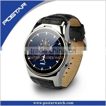 High Quality Bluetooth Smart Watch With Genuine Leather