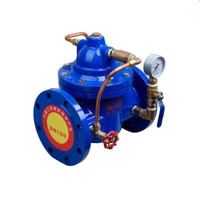 High Quality Cast Iron Hydraulic Control Valve, Adjustable Flange Control Valve and Pressure Reducing Valve photo-3