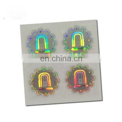 Shiny Personalized Customized Round Brand Protection Hologram Stickers