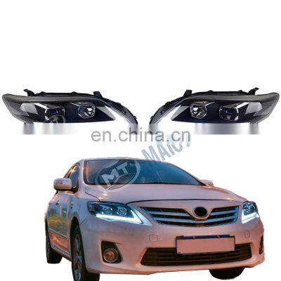 MAICTOP autp spare parts  LED Dynamic moving headlight headlamp for corolla 2012