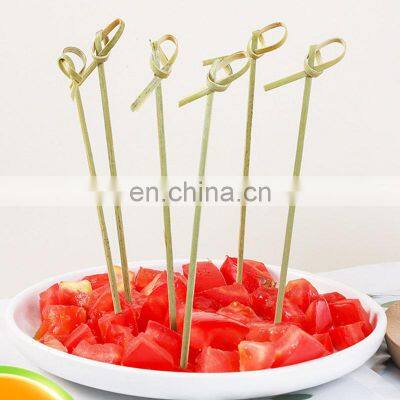 Premium Quality Decoration Christmas Party Dessert Fruit Promotional Appetizer Loop Knot Cocktail Bamboo Picks