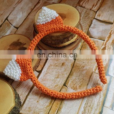 Hot Sale Crochet Fox Hair Accessories, Baby Headband, Hair Bow Vietnam Supplier Cheap Wholesale