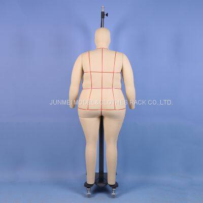 Professional Female Mannequin Plus Size Fat Women Full Body Dress Form w/ Collapsible Shoulders and Removable Arms photo-5
