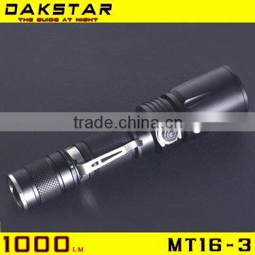 DAKSTAR Hot Selling MT16-3 1000LM Side Switch Stepless Diming Rifle Hunting Flashlight