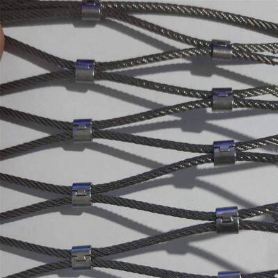 304 stainless anti-cast net, stainless steel 304 card buckle rope net, zoo rope net, decorative wire mesh