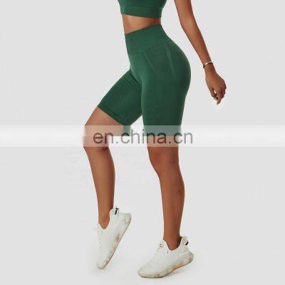 Seamless Butt Lifting Yoga Shorts Tik Tok Women High Rise Compression Biker Leggings photo-3