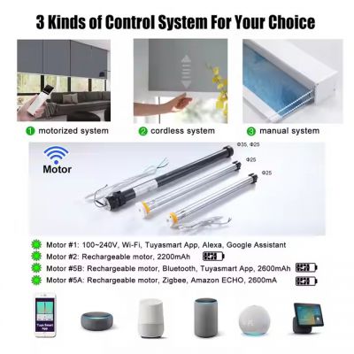 Motorized Smart Blind Roller Shades Curtain Window Blackout Roller Blinds