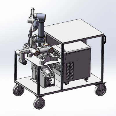 Desktop movable magnetic collaborative machine arc welder