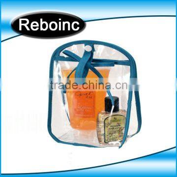 Customized PVC Cosmetic bag for travel sets shower gel cosmetic bag pvc