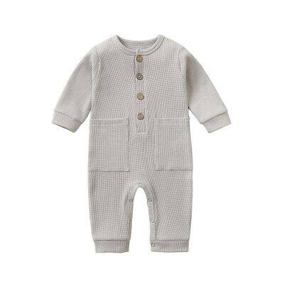 Newborn Baby Romper Onesie Jumpsuit Long Sleeves Baby Climb Clothes Children's Pajama Cotton photo-5