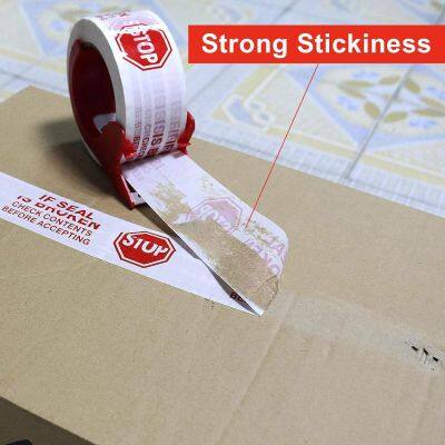 USA Wholesale Strong Adhesion Good Quality Water Activated Fragile Adhesive Tape And Stop And Color Stripe Warning Tape photo-2