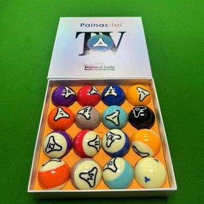 [Panasphere Billiards] Standard Crystal Balls for Black Eight, TV-Grade 16A Crystal Billiard Balls, Chinese-Style Billiards Balls photo-3