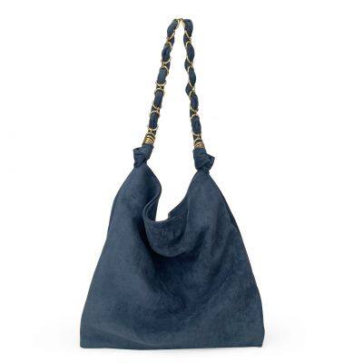 Autumn and Winter Vintage Women's Bag Large Capacity Suede Shoulder Bag Solid Color Simple Casual Commuter Bag Retro Handbags