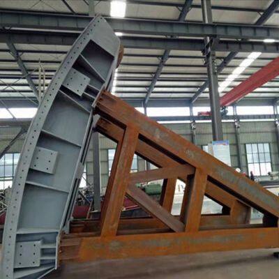 Djibouti steel sliding gate, plan-fixed wheel steel gate, reservoir steel structure gate, hydraulic reservoir curved gate