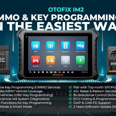 OTOFIX IM2 Автоматический двунаправленный диагностический сканер, программатор IMMO, инструмент для кодирования ECU, поддерживающий CAN FD, DoIP, более 40 функций сервиса, с теми же функциями, что и IM608 II