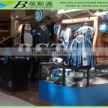 Modern retail store interior designs for sports clothing shop decoration