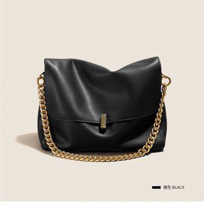 New Genuine Cow Leather Shoulder Chain Bag For Women Large Capacity Crossbody Handbag Messenger Tote Bag Luxury Designer photo-5