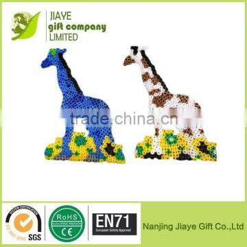 DIY Perler Beads for Kids Giraffe Design