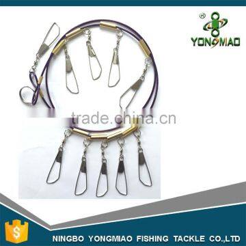 Stainless Steel 10 Key Fishing, 1.5Meters Locking Clasp With Life Float Fishing Accessories Fishing Lock