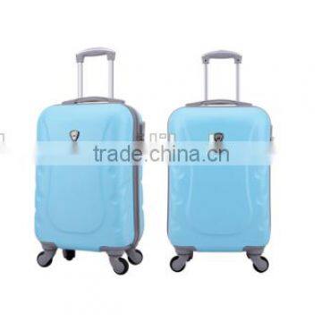 blue ABS luggage airport trolley luggage for business