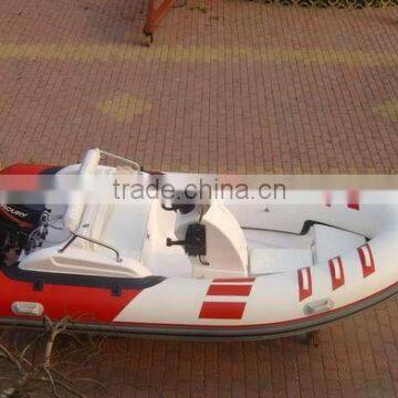 PVC/Hypalon material fiberglass Inflatable boat