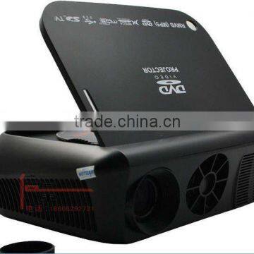 cheap projector led dvd player build-in with function of MP3 MP4 MP5 TV tuner USB SD AV