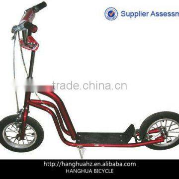 HH-K1248 12 inch red kids scooter bicycle for single foot for wholesale