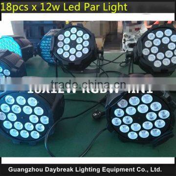 stage lighting Wash led par can light 18 * 12w Led par 64 RGBW 4in1 , For Disco DJ Night Club Wedding