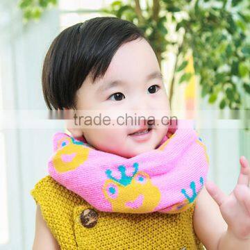 New Arrival Happy Cute Frog Prince Knitted Fashion Baby Kids Infinity Scarf