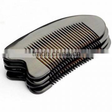 No Static hair Health Care Small Handmade Natural Portable Pocket Comb, Black Ox Buffalo Horn Beard Comb