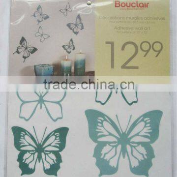 green butterfly pattern wall sticker for bedroom