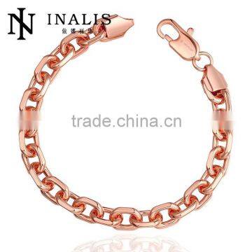 Exquisite China Supplier Long Chunky Alloy Gold Plated Hot New Women Bracelet