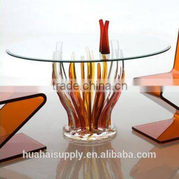 colorful acrylic round table acrylic furniture