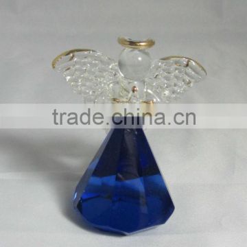 crystal angel with blue design