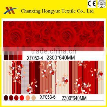 Big flower fabric with textile design printing for bed cover fabric/Polyester printed fabric