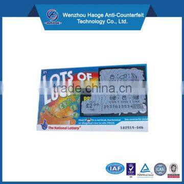 Digital Printing Printing Type and Paper & Paperboard Product Material Prepaid Recharge Couppon Scratch Card Actiation Voucher