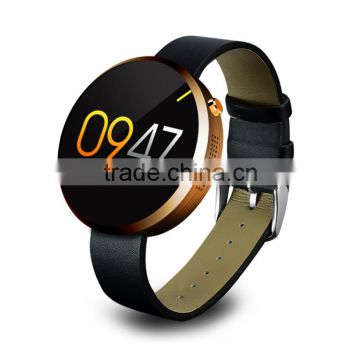 A9 smart watch with music player, 1.22" round touch screen ce rohs smart watch, bluetooth 3.0 4.0 OEM watch