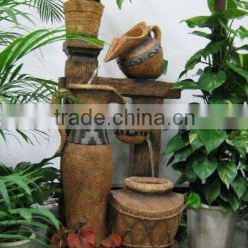 Polyresin outdoor fountain,51.5x37x97cm